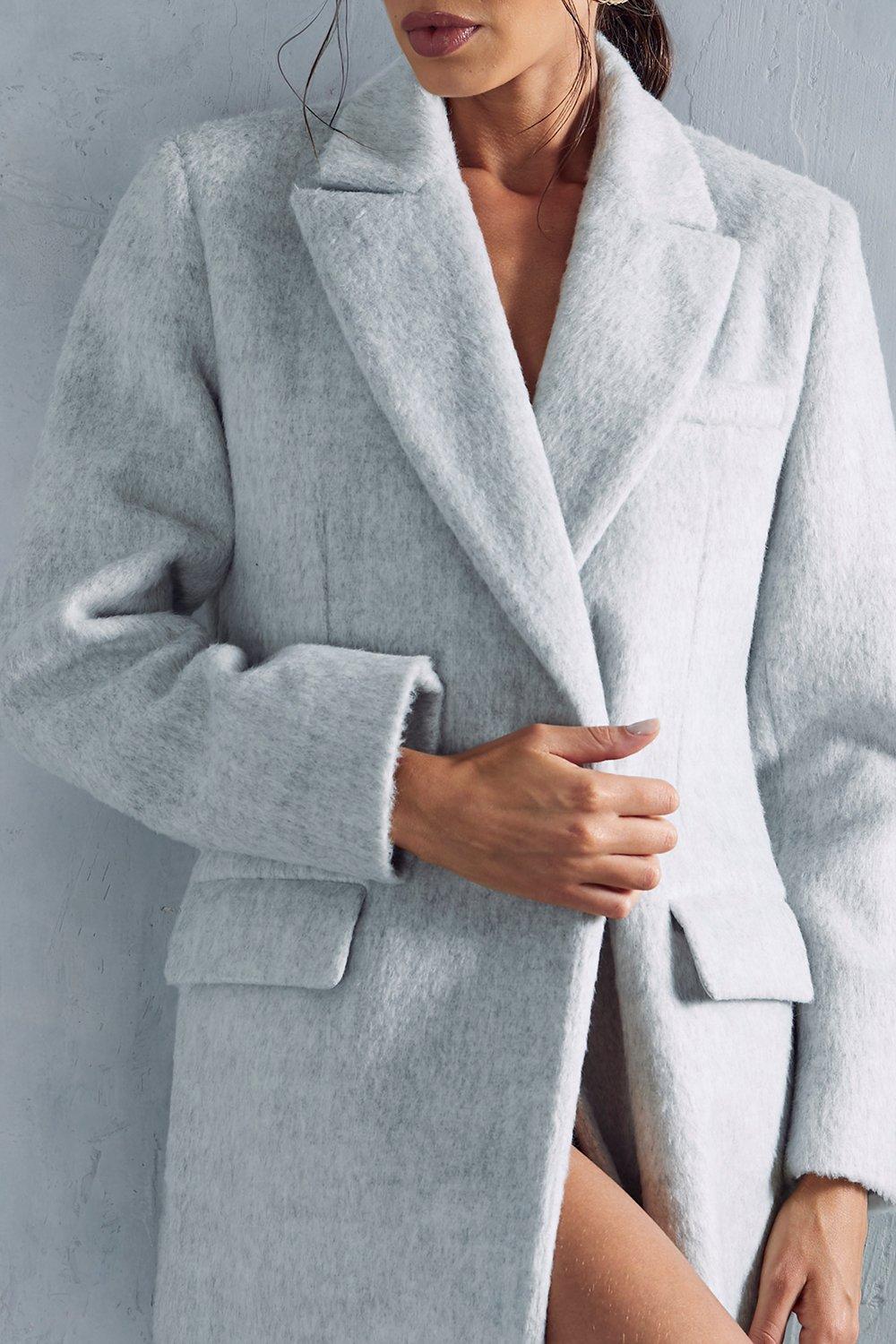 Long fitted wool outlet coat womens